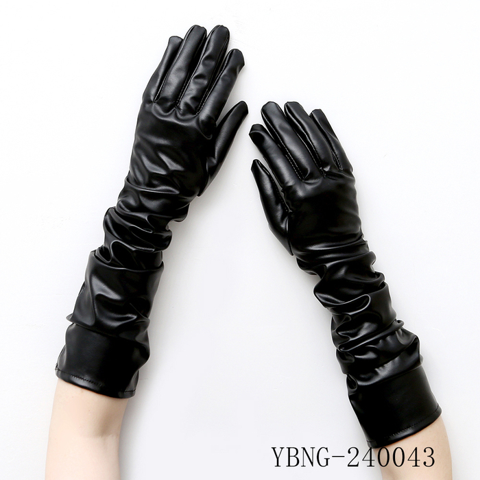 Black Leather Gloves