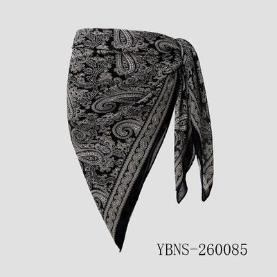 Black & Gold Paisley Bandana