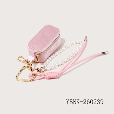 Velvet Mini Pouch Keychain