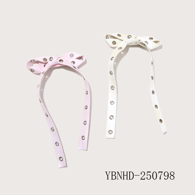 Riveted Bow Hair Clip