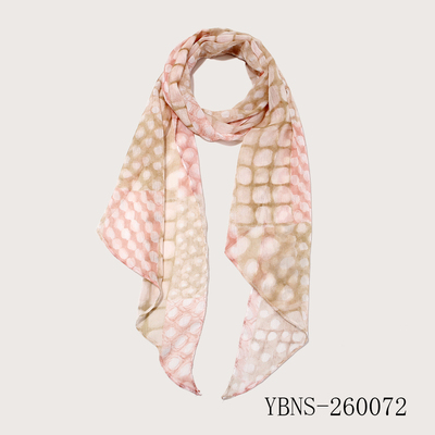 Blush & Beige Dot Scarf
