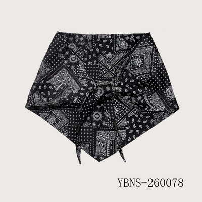 Black Paisley Bandana