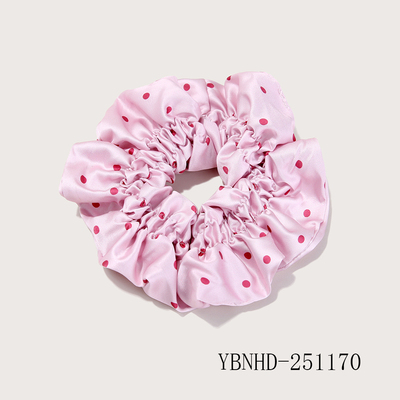Pink Pleated Hair Tie