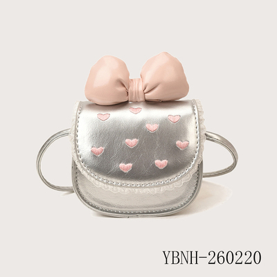 Heart Embroidered Bow Bag