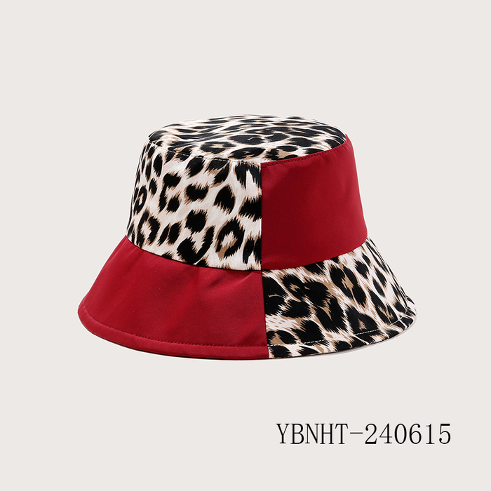 Leopard Print Staggered Fisherman Hat
