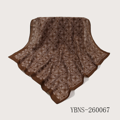 Vintage Brown Square Scarf