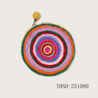 Round Felt Coin Purse