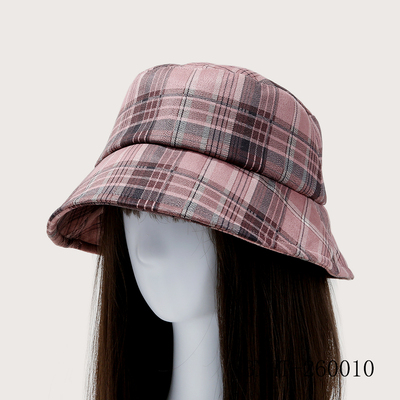 Pink Plaid Bucket Hat