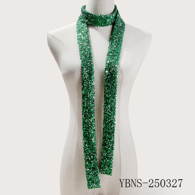 Green Sequined Thin Strip